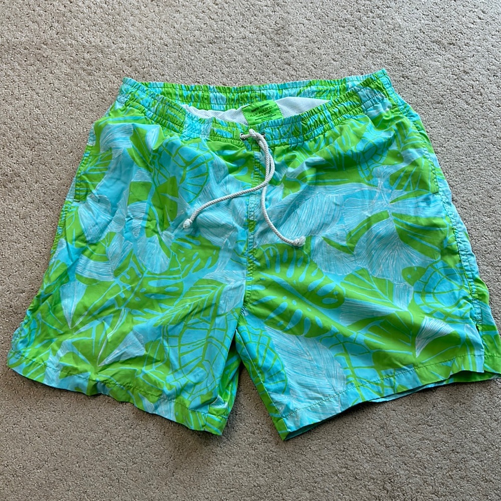 Fun tropical Lilly Pulitzer swim trunk